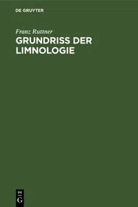 Grundriß der Limnologie_cover