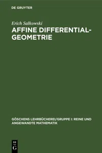 Affine Differentialgeometrie_cover