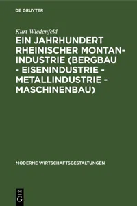 Ein Jahrhundert rheinischer Montan-Industrie_cover