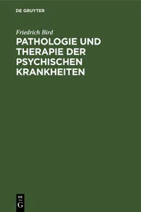 Pathologie und Therapie der psychischen Krankheiten_cover