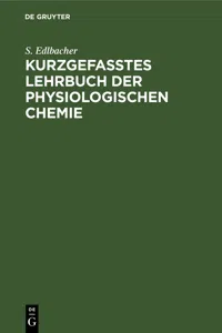 Kurzgefasstes Lehrbuch der physiologischen Chemie_cover