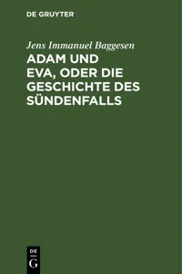 Adam und Eva, oder die Geschichte des Sündenfalls_cover