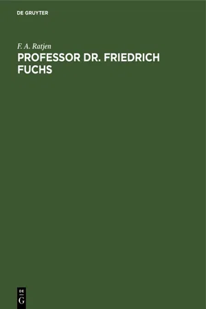 Professor Dr. Friedrich Fuchs