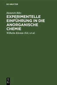 Experimentelle Einführung in die anorganische Chemie_cover