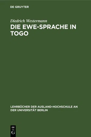 Die Ewe-Sprache in Togo