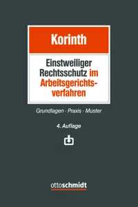 Einstweiliger Rechtsschutz im Arbeitsgerichtsverfahren_cover