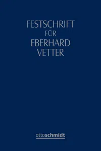 Festschrift für Eberhard Vetter_cover