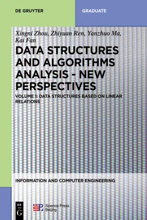 Data structures based on linear relations