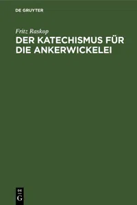 Der Katechismus für die Ankerwickelei_cover