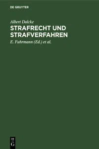 Strafrecht und Strafverfahren_cover