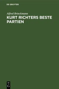 Kurt Richters beste Partien_cover