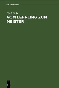 Vom Lehrling zum Meister_cover