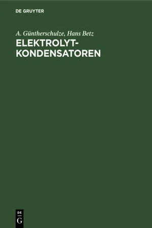 Elektrolytkondensatoren