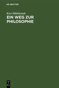 Ein Weg zur Philosophie_cover