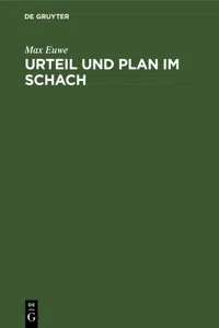 Urteil und Plan im Schach_cover