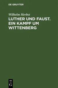 Luther und Faust. Ein Kampf um Wittenberg_cover