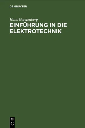 Einführung in die Elektrotechnik