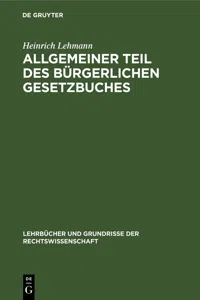 Allgemeiner Teil des Bürgerlichen Gesetzbuches_cover