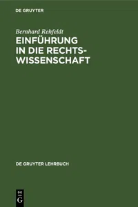 Einführung in die Rechtswissenschaft_cover