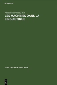 Les machines dans la linguistique_cover