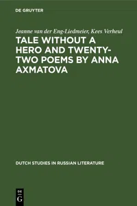 Tale without a Hero and Twenty-Two Poems by Anna Axmatova_cover