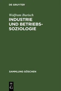 Industrie und Betriebssoziologie_cover