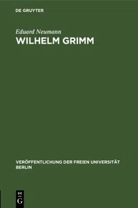 Wilhelm Grimm_cover