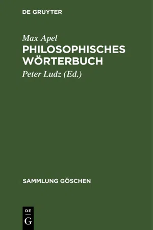 Philosophisches Wörterbuch