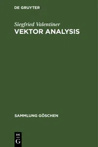 Vektor analysis_cover