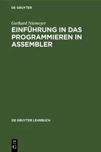 Einführung in das Programmieren in ASSEMBLER_cover