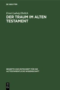 Der Traum im Alten Testament_cover