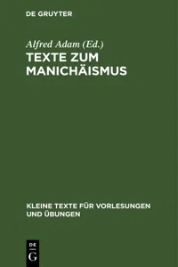 Texte zum Manichäismus_cover