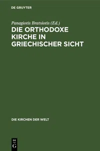 Die Orthodoxe Kirche in Griechischer Sicht_cover