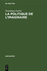 La politique de l'imaginaire_cover