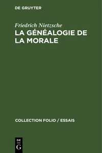 La généalogie de la morale_cover