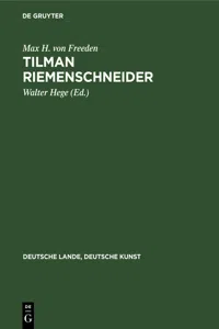 Tilman Riemenschneider_cover