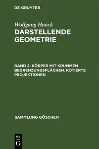 Körper mit krummen Begrenzungsflächen. Kotierte Projektionen_cover