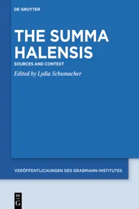 The Summa Halensis_cover