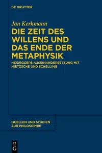 Die Zeit des Willens und das Ende der Metaphysik_cover