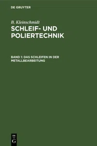 Das Schleifen in der Metallbearbeitung_cover