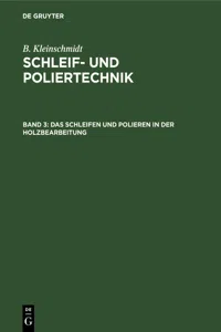 Das Schleifen und Polieren in der Holzbearbeitung_cover