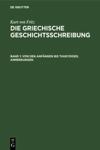 Von den Anfängen bis Thukydides. Anmerkungen_cover