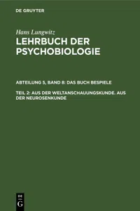 Aus der Weltanschauungskunde. Aus der Neurosenkunde, Teil 2_cover