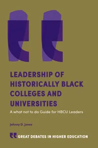 Leadership of Historically Black Colleges and Universities_cover