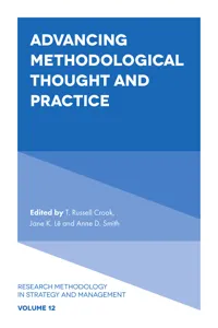 Advancing Methodological Thought and Practice_cover