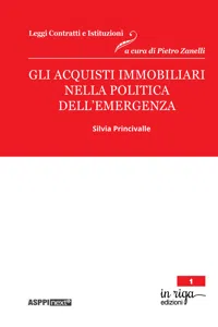 Gli acquisti immobiliari nella politica dell'emergenza_cover