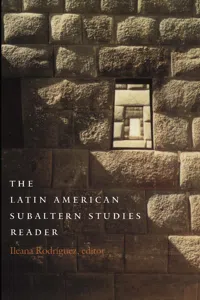 The Latin American Subaltern Studies Reader_cover