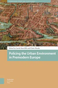 Policing the Urban Environment in Premodern Europe_cover