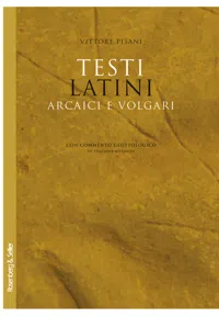 Testi latini arcaici e volgari_cover