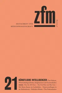 ZfM - Zeitschrift für Medienwissenschaft_cover